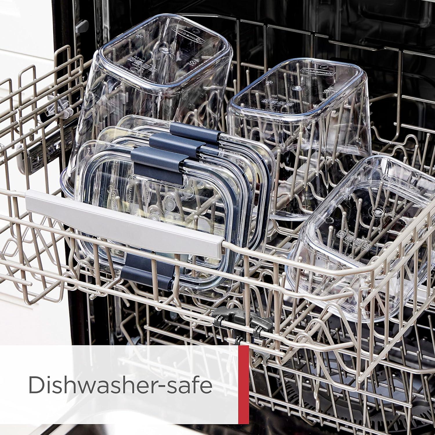 imageRubbermaid Brilliance Pantry 10 Piece Set Clear and Airtight Food and Pantry Storage ContainersSet of 20 Assorted Containers