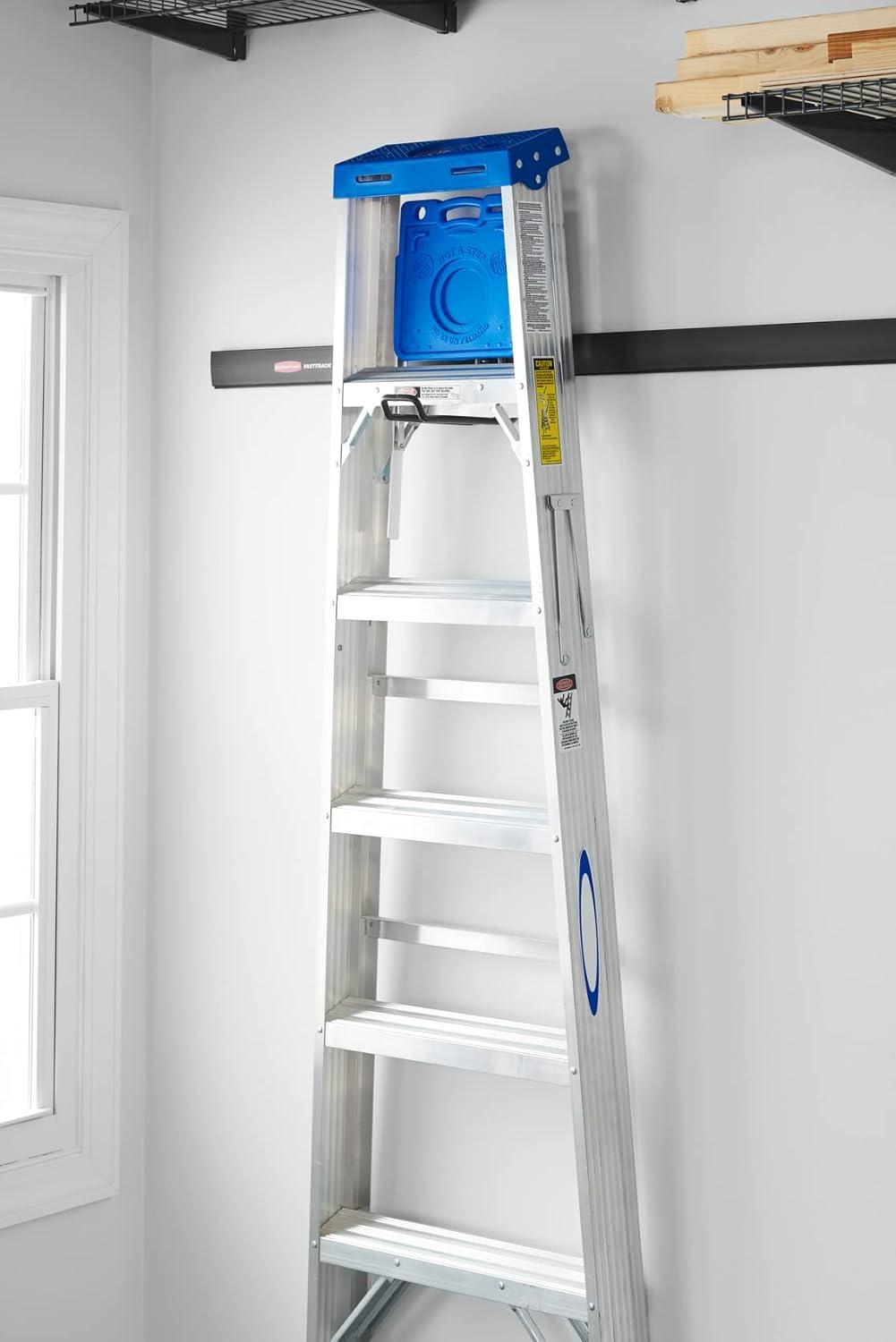 imageRubbermaid FastTrack 2Handle Hook S Hook Mounted Garage Storage and Space Saving Organization System Metallic PowderCoated Steeel for RakesBroomsToysLaddersIndividual