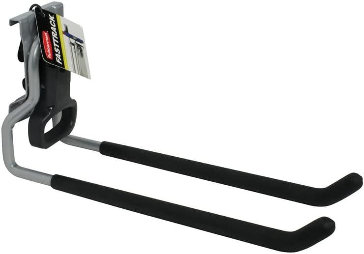 imageRubbermaid FastTrack 2Handle Hook S Hook Mounted Garage Storage and Space Saving Organization System Metallic PowderCoated Steeel for RakesBroomsToysLaddersIndividual
