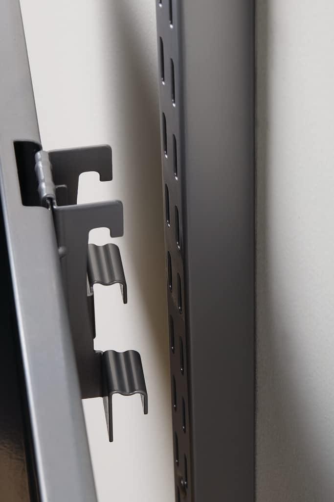 imageRubbermaid FastTrack 2Handle Hook S Hook Mounted Garage Storage and Space Saving Organization System Metallic PowderCoated Steeel for RakesBroomsToysLaddersIndividual