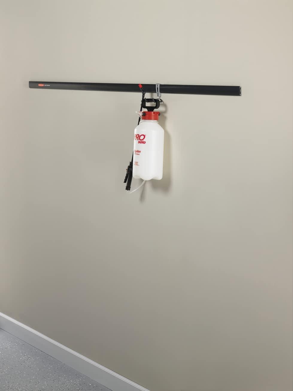 imageRubbermaid FastTrack 2Handle Hook S Hook Mounted Garage Storage and Space Saving Organization System Metallic PowderCoated Steeel for RakesBroomsToysLaddersIndividual