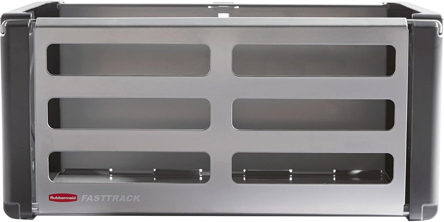 imageRubbermaid FastTrack 2Handle Hook S Hook Mounted Garage Storage and Space Saving Organization System Metallic PowderCoated Steeel for RakesBroomsToysLaddersIndividual