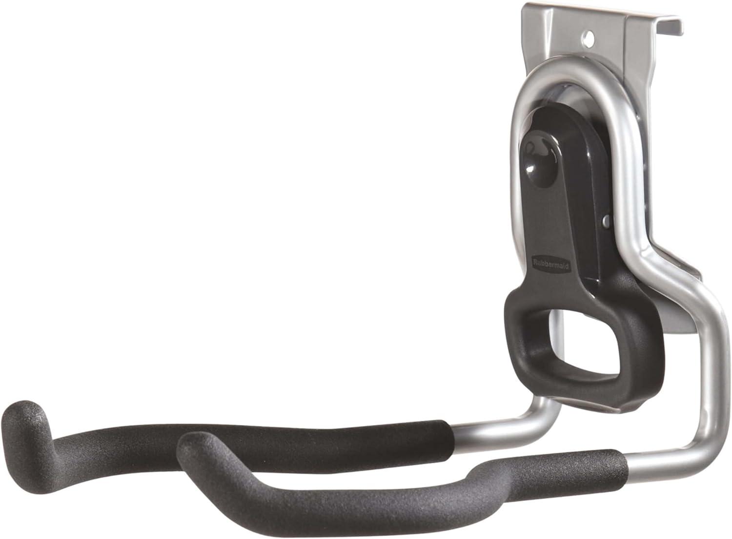 imageRubbermaid FastTrack 2Handle Hook S Hook Mounted Garage Storage and Space Saving Organization System Metallic PowderCoated Steeel for RakesBroomsToysLaddersIndividual