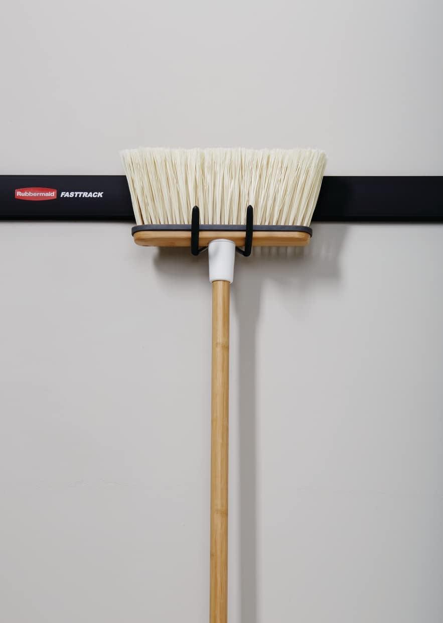 imageRubbermaid FastTrack 2Handle Hook S Hook Mounted Garage Storage and Space Saving Organization System Metallic PowderCoated Steeel for RakesBroomsToysLaddersIndividual