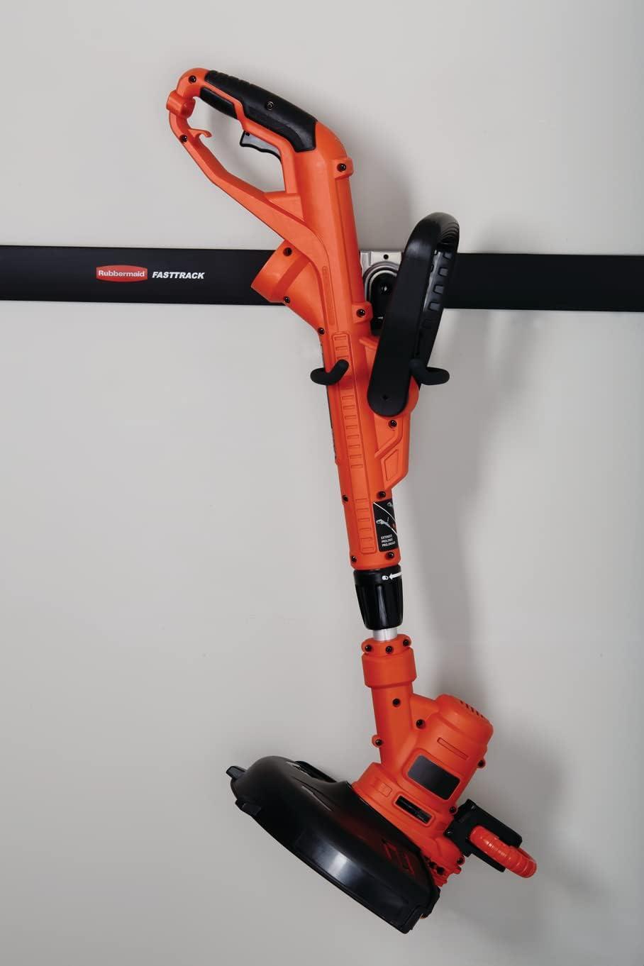 imageRubbermaid FastTrack 2Handle Hook S Hook Mounted Garage Storage and Space Saving Organization System Metallic PowderCoated Steeel for RakesBroomsToysLaddersIndividual