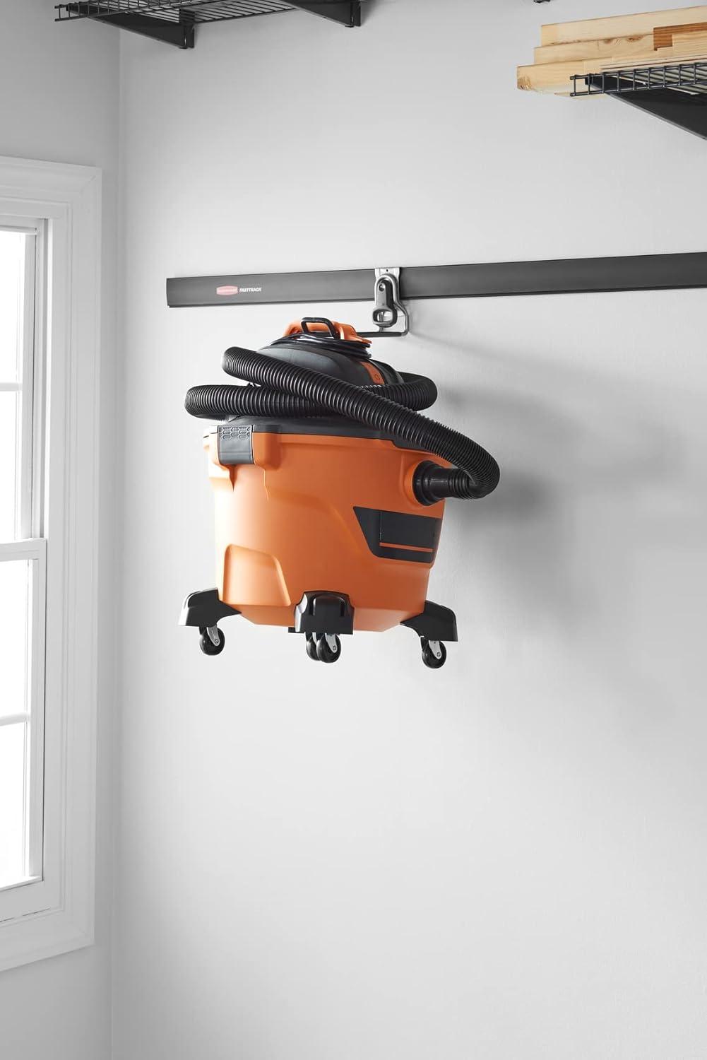 imageRubbermaid FastTrack 2Handle Hook S Hook Mounted Garage Storage and Space Saving Organization System Metallic PowderCoated Steeel for RakesBroomsToysLaddersIndividual