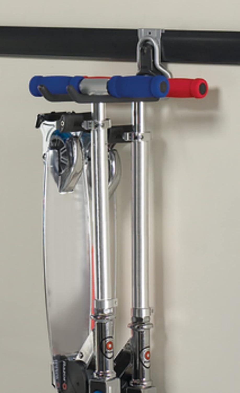 imageRubbermaid FastTrack 2Handle Hook S Hook Mounted Garage Storage and Space Saving Organization System Metallic PowderCoated Steeel for RakesBroomsToysLaddersIndividual