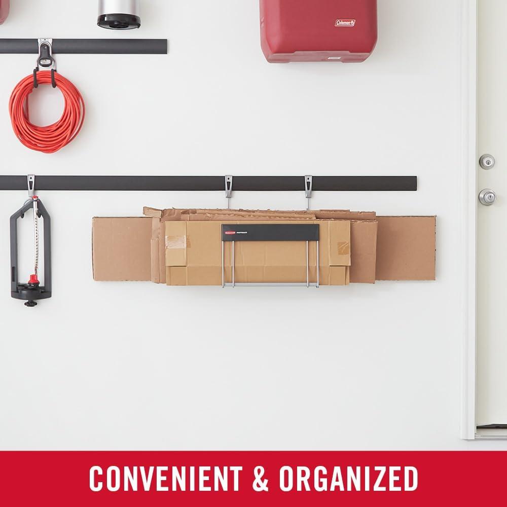 imageRubbermaid FastTrack 2Handle Hook S Hook Mounted Garage Storage and Space Saving Organization System Metallic PowderCoated Steeel for RakesBroomsToysLaddersIndividual