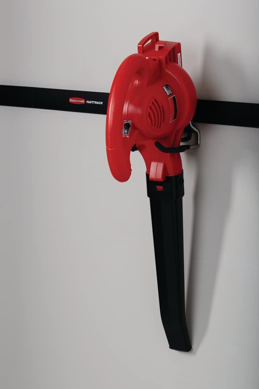 imageRubbermaid FastTrack 2Handle Hook S Hook Mounted Garage Storage and Space Saving Organization System Metallic PowderCoated Steeel for RakesBroomsToysLaddersIndividual