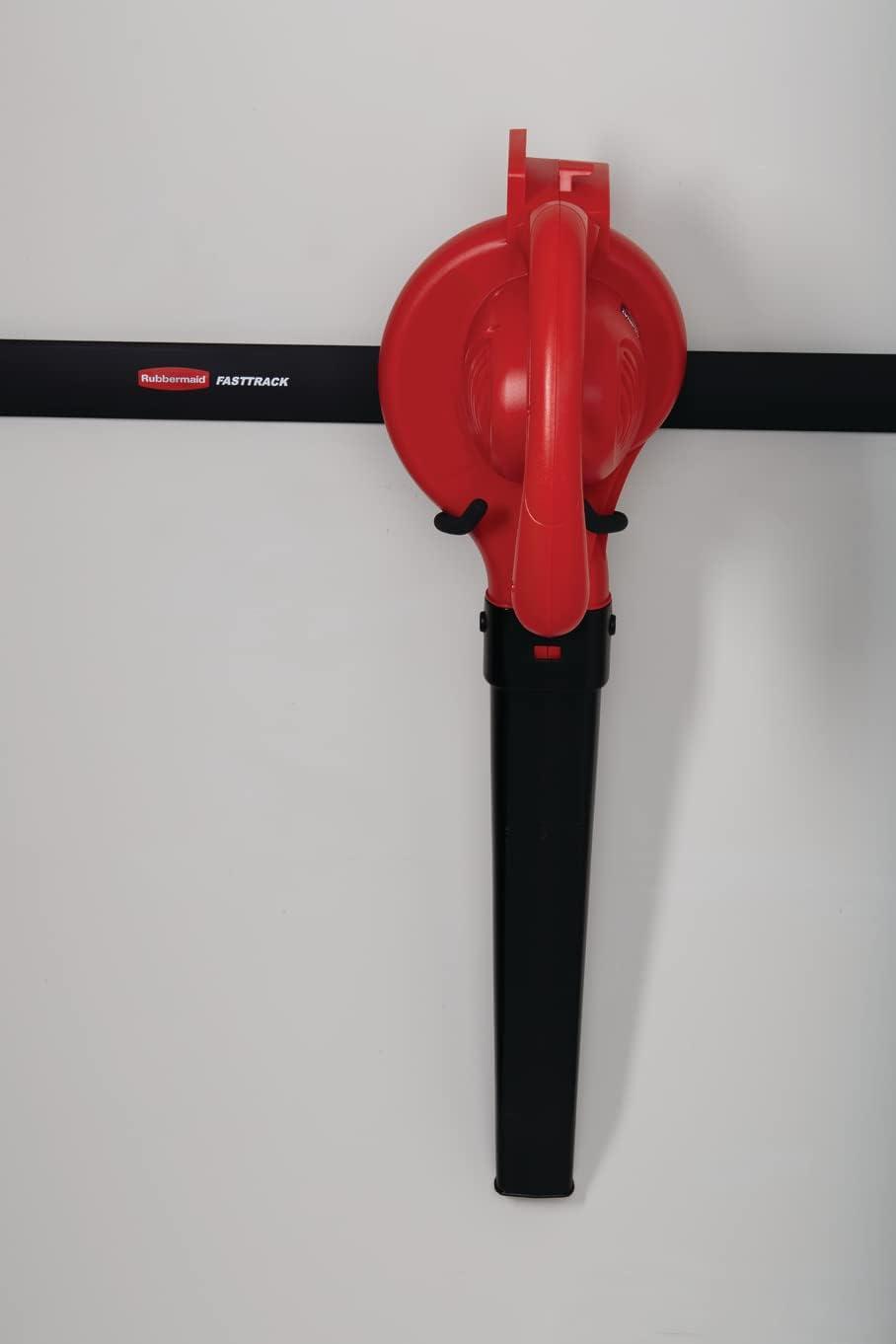 imageRubbermaid FastTrack 2Handle Hook S Hook Mounted Garage Storage and Space Saving Organization System Metallic PowderCoated Steeel for RakesBroomsToysLaddersIndividual