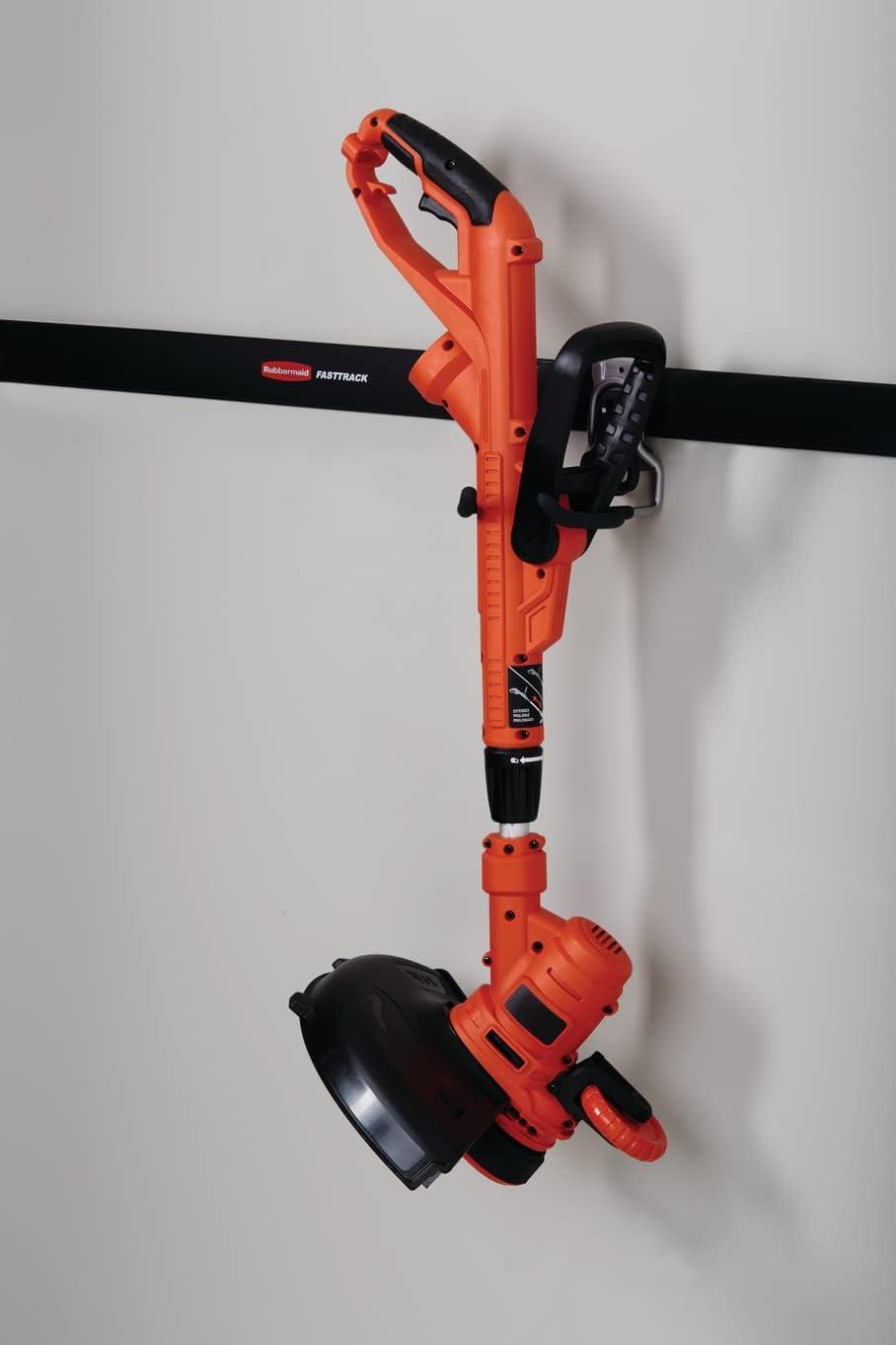 imageRubbermaid FastTrack 2Handle Hook S Hook Mounted Garage Storage and Space Saving Organization System Metallic PowderCoated Steeel for RakesBroomsToysLaddersIndividual