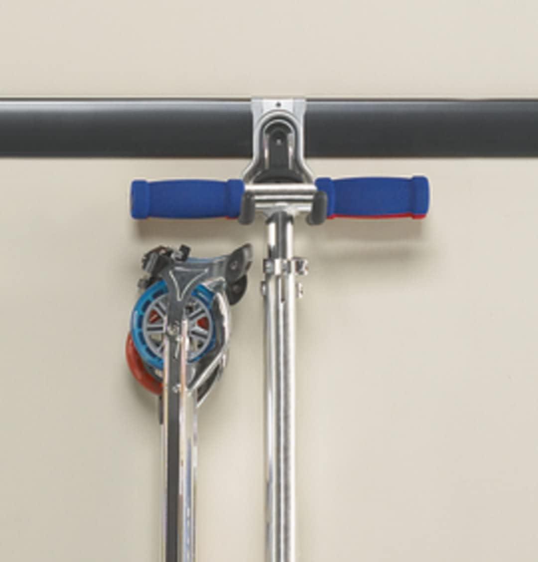 imageRubbermaid FastTrack 2Handle Hook S Hook Mounted Garage Storage and Space Saving Organization System Metallic PowderCoated Steeel for RakesBroomsToysLaddersIndividual