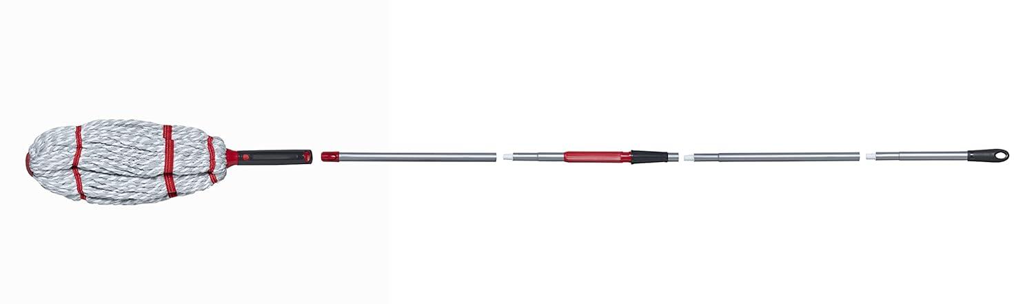 imageRubbermaid Microfiber Twist Mop Kit with 2 Refills Kit Machine Washable Builtin Wringer Lightweight Safe for All Floor Types Deep Cleaning for HomeBathroomGarageOfficeMicrofiber Twist Mop Collapsible