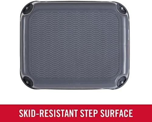 imageRubbermaid OneStep Stool Bisque Holds up to 200 Pounds 7quot Height Gray Durable Step Stool for KidsBathroomHomeOfficeGarageGray