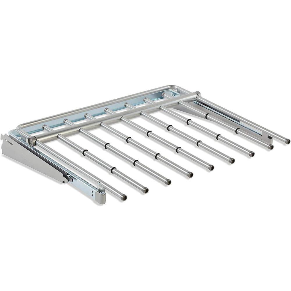 imageRubbermaid Configurations Pants Rack Titanium Holds 7 Pairs of Pants NonSlip Closet Organization and Storage