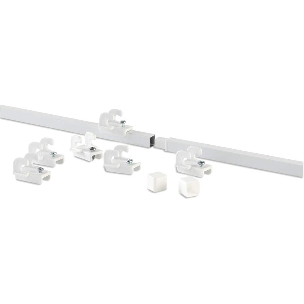 imageRubbermaid Direct Mount NonAdjustable Closet System 84Inch White ClosetPantry Organizer for FoodClothesShoes