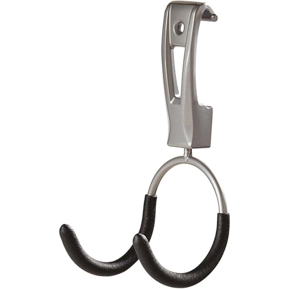 imageRubbermaid FastTrack 2Handle Hook S Hook Mounted Garage Storage and Space Saving Organization System Metallic PowderCoated Steeel for RakesBroomsToysLadders1 Count Pack of 1