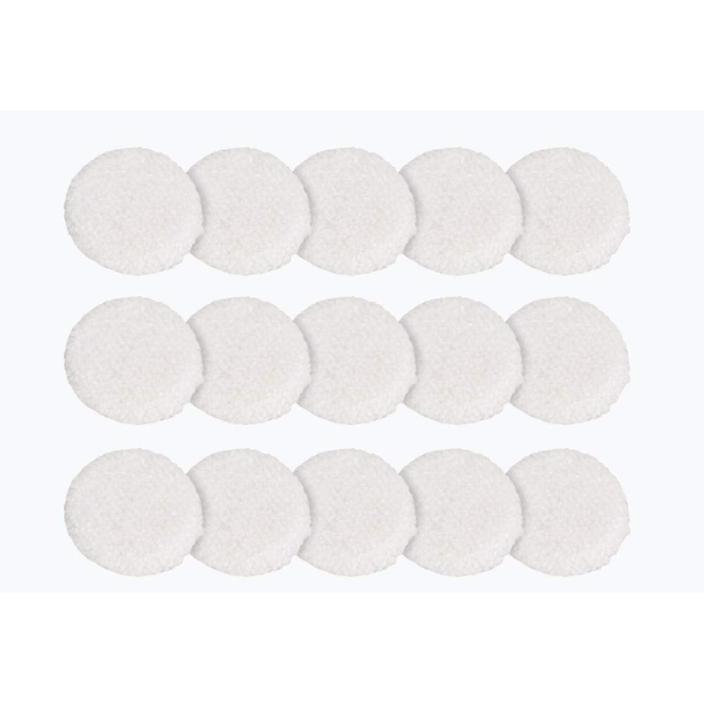 imageRubbermaid Reveal Power Scrubber Attachable Soft Bristle ampamp Velcro Head with 6 Microfiber Pads for Cordless Electric Battery Powered Scrub Brush Ideal for ShoesSneakersCar TrimTiresFurniture15 Piece Refill Pads