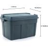 Rubbermaid 3 Pack High Top Storage Containers for Garage and Home Use, 37 Gallon(37 Gal (Pack of 3))