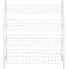 Rubbermaid 3 Piece Storage Wire Stackable Cube Set Easy Assemble White for Closet/Bookshelf/Toys Multi-Use Home Organizer(Shoe Shelf)