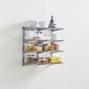 Rubbermaid 36″ Pantry Organization Shelf System Direct Wall Mount 4 Shelves and Mounting Hardware Kit Included White Wire Shelving System for Home/Pantry/Closet(Satin Nickel)