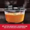 Rubbermaid Brilliance BPA-Free Food Storage Containers, Medium Deep, 4.7 Cup, 2-Pack, Airtight & Leak-Proof, Microwave & Dishwasher Safe(Set of 3 Round Containers (Pack of 2))