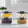 Rubbermaid Brilliance BPA-Free Food Storage Containers, Medium Deep, 4.7 Cup, 2-Pack, Airtight & Leak-Proof, Microwave & Dishwasher Safe(Set of 4 (4.7 Cup) Containers)