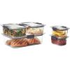 Rubbermaid Brilliance BPA-Free Food Storage Containers, Medium Deep, 4.7 Cup, 2-Pack, Airtight & Leak-Proof, Microwave & Dishwasher Safe(Set of 5 Assorted Containers)