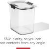 Rubbermaid Brilliance Pantry Airtight Food Storage Container, BPA-Free 7.8 Cup, Ideal for Brown Sugar – Efficient, Leak-Proof and Dishwasher-safe(Set of 3 (Varied))