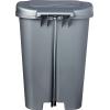 Rubbermaid Classic 13 Gallon Premium Step-On Trash Can with Lid and Stainless-Steel Pedal, Black Waste Bin for Kitchen/Home/Office/Garage(Gunmetal Blue)