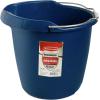 Rubbermaid Commercial Products 15QT Round Bucket, Blue, Comfortable/Durable Pour Handle, Sturdy Pail Bucket for Household Cleaning/Mopping(Royal Blue)