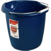 Rubbermaid Commercial Products 15QT Round Bucket, Blue, Comfortable/Durable Pour Handle, Sturdy Pail Bucket for Household Cleaning/Mopping(Royal Blue)
