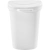 Rubbermaid Commercial Products Touch Top Trash Can/Wastebasket with Lid, 13-Gallon, Small Black Garbage Bin for Home/Kitchen/Bathroom/Bedroom/Office(White)