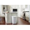 Rubbermaid Commercial Products Touch Top Trash Can/Wastebasket with Lid, 13-Gallon, Small Black Garbage Bin for Home/Kitchen/Bathroom/Bedroom/Office(White)
