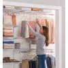 Rubbermaid Configurations Closet Shelves & Hanging Kit (2) 26″ Shelves White Custom Pantry Organizer and Storage/Clothes Rack for Home/Laundry/Bathroom/Mudroom/Pantry/Linen Closet