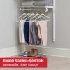 Rubbermaid Configurations Custom Closet Kit 3-6 Ft. Adjustable Metal Wire Shelving White Finish Expandable Organization System Hardware Included for Home Closet/Pantry/Laundry/Mudroom(White)