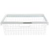Rubbermaid Configurations Sliding Basket for Closet Drawer Organization, White, Sturdy Slide Out Basket for Home/Laundry/Bathroom/Mudroom/Pantry/Linen Closet(White)