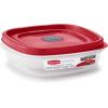 Rubbermaid EasyFindLids Food Storage and Organization Containers, 3-Pack, Racer Red, BPA-Free, Microwave & Dishwasher Safe(Red)