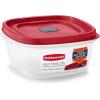 Rubbermaid EasyFindLids Food Storage and Organization Containers, 3-Pack, Racer Red, BPA-Free, Microwave & Dishwasher Safe(Red)