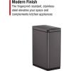 Rubbermaid Elite Stainless Steel Slim Sensor Trash Can 12-Gallon Batteries Included Charcoal Wastebasket for Home/Kitchen/Hotel/Lobby/Office 11.8G(Slim Sensor)