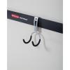 Rubbermaid FastTrack 2-Handle Hook (S Hook) Mounted Garage Storage and Space Saving Organization System Metallic Powder-Coated Steeel for Rakes/Brooms/Toys/Ladders(1 Count (Pack of 6))