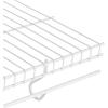 Rubbermaid Free-Sliding Wire Shelf, White, Adjustable Shelving with Free-Slide Design for Closet Organization System, 12”x 4’, 1 Pack