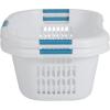 Rubbermaid Laundry Basket XL Hip-Hugger Basket 2.1-Bushel White Laundry Storage/Bathroom/Bedroom/Home Closet(2.1 Bushel)