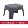 Rubbermaid One-Step Stool Bisque Holds up to 200 Pounds 7″ Height Gray Durable Step Stool for Kids/Bathroom/Home/Office/Garage(Gray)