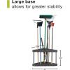 Rubbermaid Plastic Garage Corner Tool Tower Rack, Easy to Assemble, Organizes up to 30 Long-Handled Tools/Rakes/ Brooms/Shovles for Home/House/Outdoor/Sheds(Corner Tower)