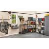Rubbermaid Plastic Garage Corner Tool Tower Rack, Easy to Assemble, Organizes up to 30 Long-Handled Tools/Rakes/ Brooms/Shovles for Home/House/Outdoor/Sheds(Deluxe Tower)