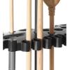 Rubbermaid Plastic Garage Corner Tool Tower Rack, Easy to Assemble, Organizes up to 30 Long-Handled Tools/Rakes/ Brooms/Shovles for Home/House/Outdoor/Sheds(Deluxe Tower)