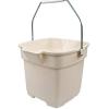Rubbermaid Roughneck Heavy-Duty Utility Bucket 15-Quart Bisque Comfortable/Durable Pour Handle Sturdy Pail Bucket for Household Cleaning/Mopping(Bisque)