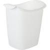 Rubbermaid Small Trash Can, Plastic, 3.5-Gallon/14-Court, White Wastebasket for Kitchen/Office/Bedroom/Bathroom
