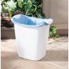 Rubbermaid Small Trash Can, Plastic, 3.5-Gallon/14-Court, White Wastebasket for Kitchen/Office/Bedroom/Bathroom